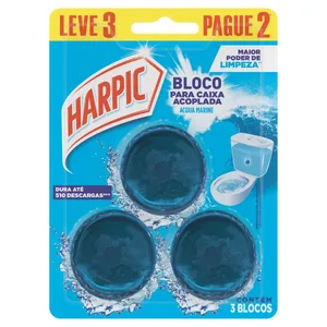 Desodorizador HARPIC Caixa Acoplada Marine 50g c/3 Unids.