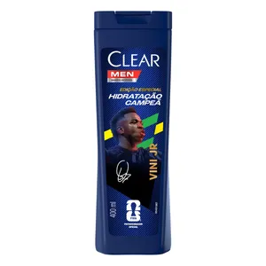 Shampoo Anticaspa Men Vini Jr CLEAR Hidratação Campeã 400ml