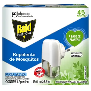 INSET.ELET.RAID 45 NOITES AP.ESSENCIAL + REFIL