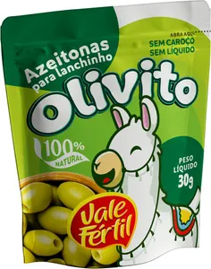 Snack de Azeitona Verde s/Caroço VALE FÉRTIL Infantil Olivito 30g