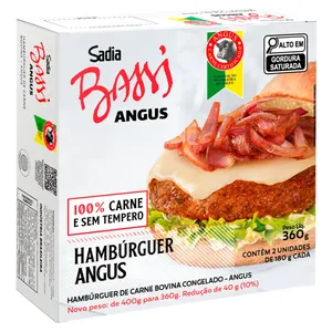HAMBURGUER SADIA BASSI ANGUS 360G