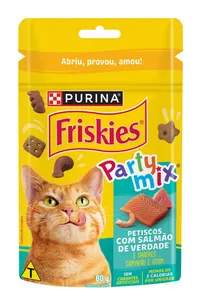 Ração p/Gatos FRISKIES Party Mix Salmão 80g