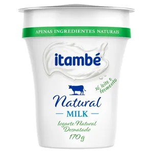 Iogurte Natural ITAMBÉ Milk Integral/Desnatado Copo 170g