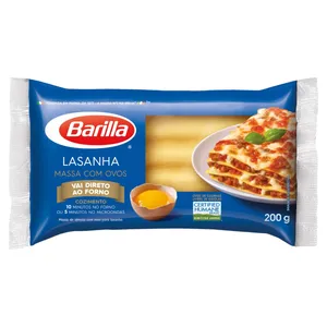 MASSA BARILLA LASANHA C/OVOS 200G