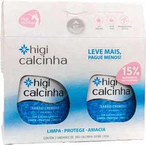 SABAO CREMOSO HIGI CALCINHA 300ML C/2