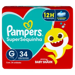 FRALDAS PAMPERS SUPERSEC G C/34