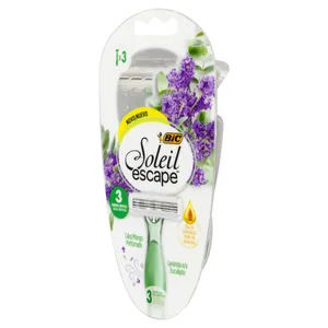 Aparelho Depilatório BIC Soleil Escape Lavanda e Eucalipto c/3 Unids.
