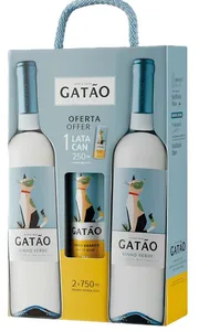 KIT VINHO BCO POR GATAO GF 750ML+ LATA