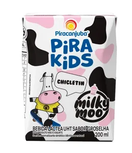 Bebida Láctea PIRAKIDS Milky Moo Chicletin 200ml