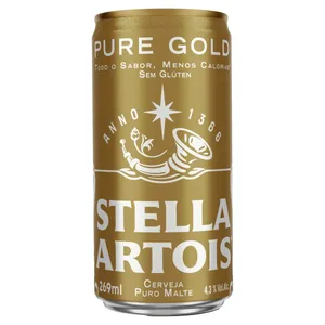 Cerveja STELLA ARTOIS Pure Gold Lata 269ml