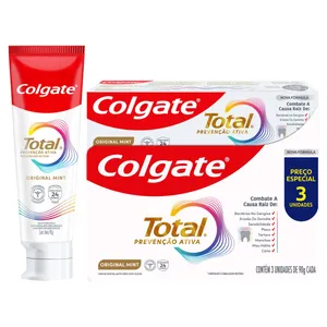 Creme Dental COLGATE Total Vários Tipos 90g c/3 Unids.