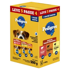 RACAO PEDIGREE SACHE AD.RAC.PEQ.100G LV5 PG4
