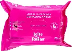 LENCOS DEMAQUILANTE LEITE DE ROSA