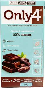 CHOCOLATE ONLY4 55% CACAU 70G