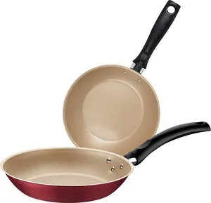 Jogo de Frigideira TRAMONTINA Turim Vermelha c/2 Unids.